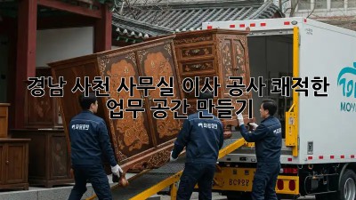 경남 사천 사무실 이사 공사, 쾌적한 업무 공간 만들기 🏢✨